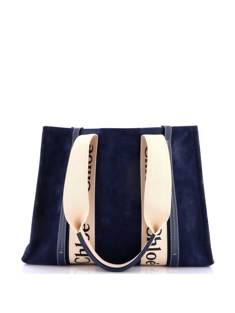 Chloe Woody Tote Suede With Canvas #339963C11B